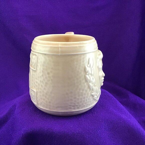 Coronation Cup Queen Elizabeth II Keele Street Pottery KSP Beige June 2nd 1953 - Picture 7 of 12